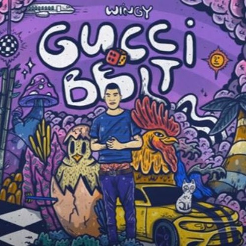 purple gucci belt