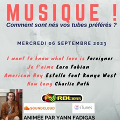 MUSIQUE 173 - 06 09 23 - "Je t'aime" (Lara Fabian) / Foreigner / Charlie Puth / Estelle