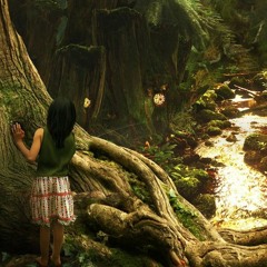 The girl with the paint brush