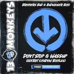 Brothers Bud & Budweiser Boyz - Don't Stop & Wassup (Sekret Chadow Bootleg) [FREE DOWNLOAD]