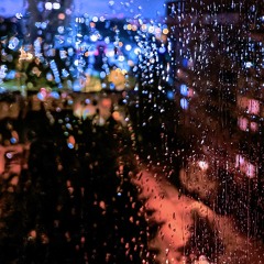 Rain Drops On Neon