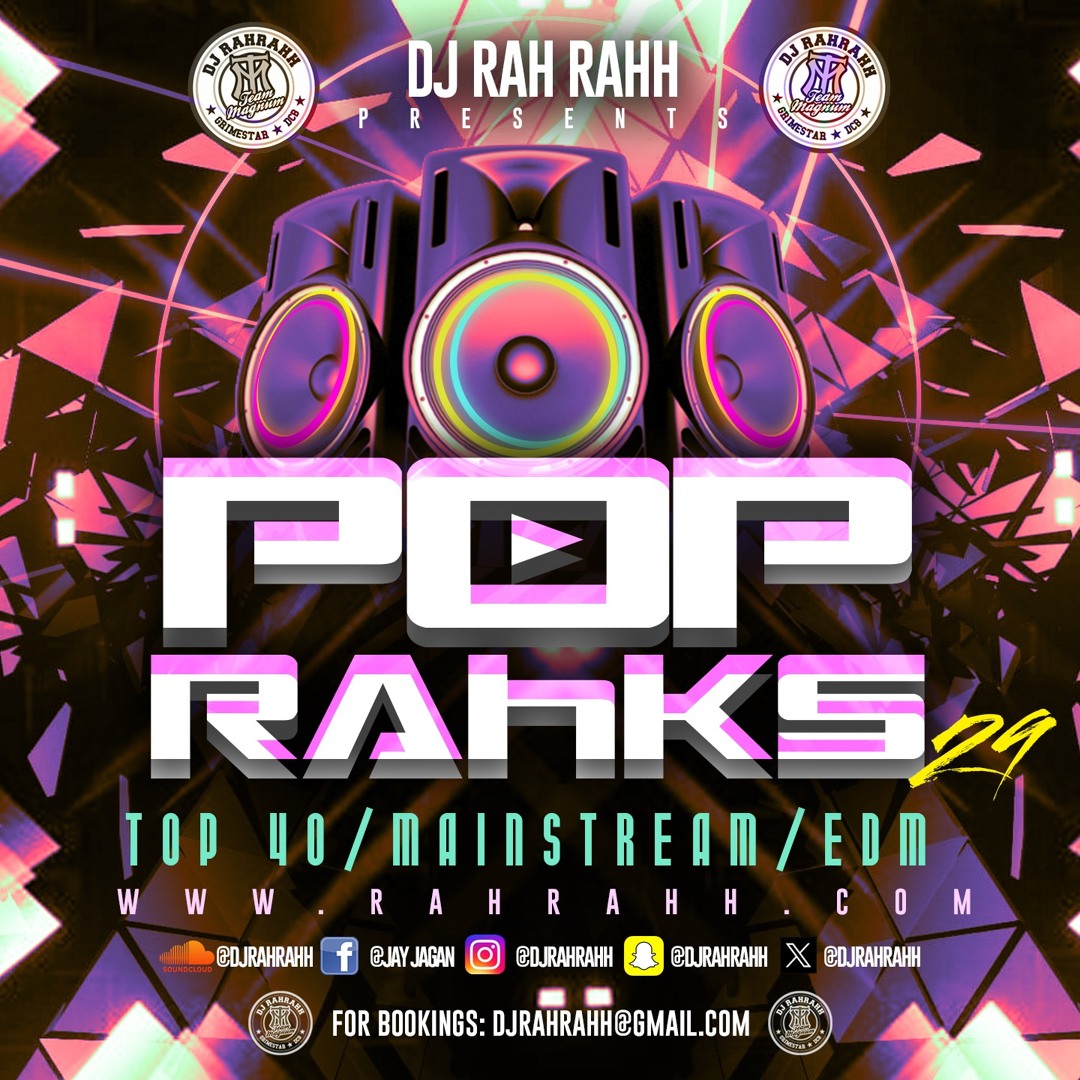 Stream DJ Rah Rahh - Pop Rahks 29 - Pop x Dance x EDM x House x Top 40 ...