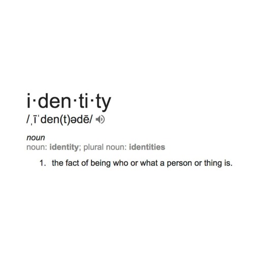 identity.