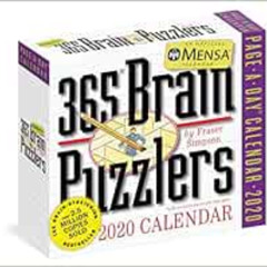 [DOWNLOAD] EBOOK √ Mensa 365 Brain Puzzlers Page-A-Day Calendar 2020 by Fraser Simpso