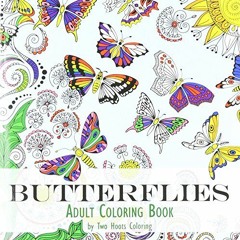 View PDF Adult Coloring Book: Butterflies by  Two Hoots Coloring