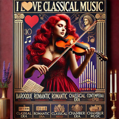 I Love Classical Music  (Baroque, Romantic, Classical Era, Contemporary, Chamber Music, Opera)