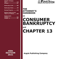 download PDF 💖 The Attorney's Handbook on Consumer Bankruptcy and Chapter 13 by  Arg