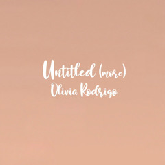 Untitled (more) by Olivia Rodrigo but you’re in a cafe