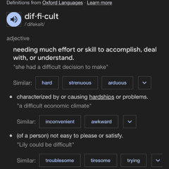 Difficult