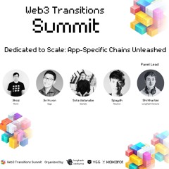 Web3 Transitions Summit 2024 | Dedicated to Scale: App-Specific Chains Unleashed
