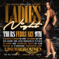 Tipsy Thursdays At Underground Lounge 2.9.23