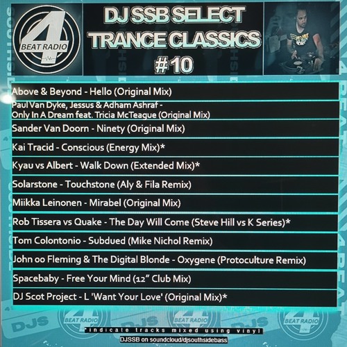 4BeatRadio Broadcast - Select Trance Classics 10 by Southside