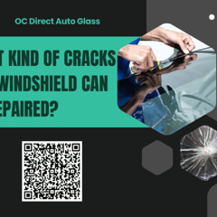 What kind of cracks in a windshield can be repaired?
