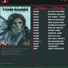 Rise Of The Tomb Raider Pc Trainer