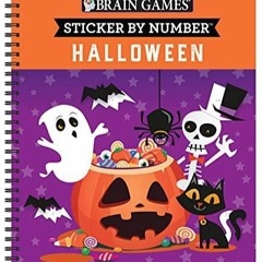 Read ebook [PDF] Brain Games - Sticker by Number: Halloween (Volume 1)