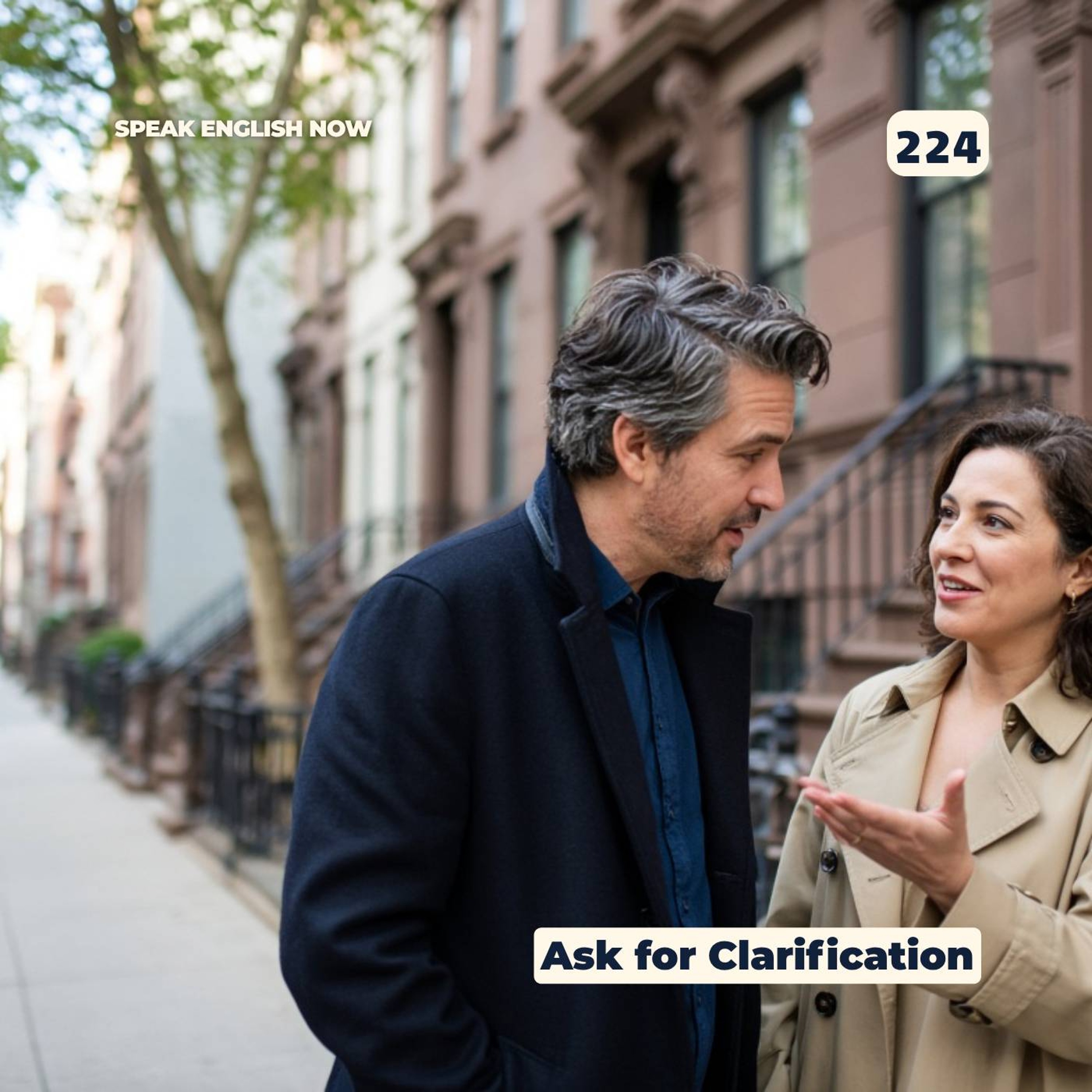 224 How to ask for clarification  in English episode artwork