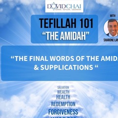 “THE FINAL WORDS OF THE AMIDA & SUPPLICATIONS “ - TEFILLAH 101 - THE AMIDAH - Sharone Lankry 5784
