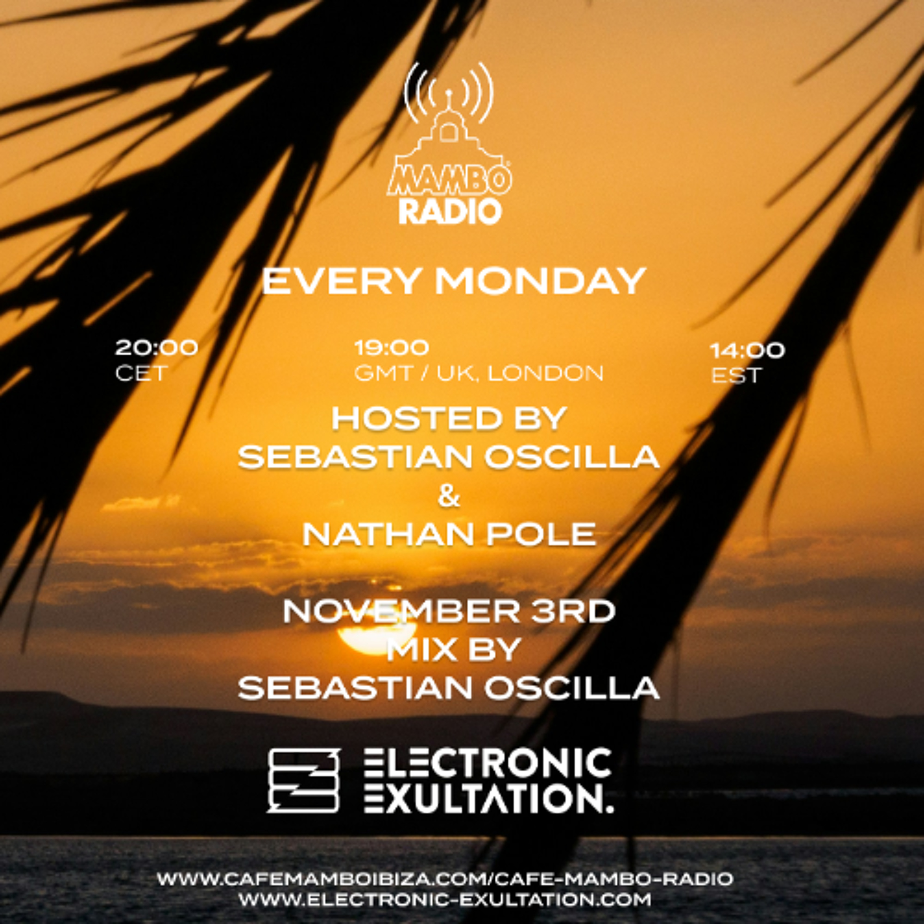 Electronic Exultation - Cafe Mambo Radio - 03-11 -2025 / Mixed By Sebastian Oscilla episode artwork