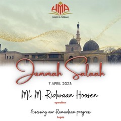 Ml Ridwaan Hoosen - Assessing our Ramadaan progress