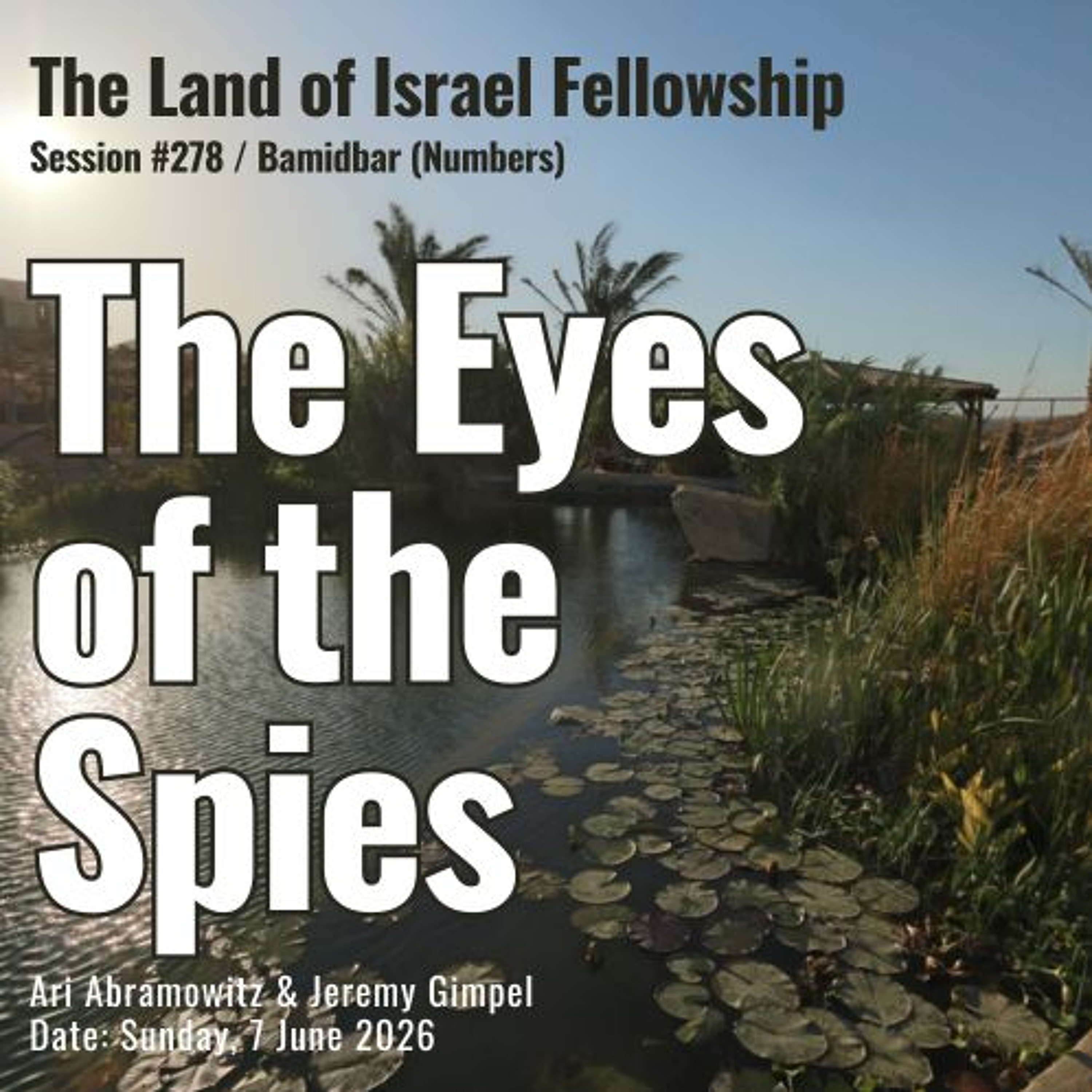 The Eyes of the Spies (Parshat Shelach) | The Land of Israel Fellowship