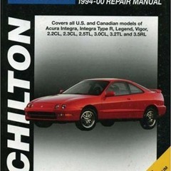 VIEW EPUB 📑 Acura Coupes and Sedans, 1994-00 (Chilton Total Car Care Series Manuals)