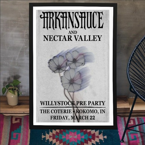 Arkansauce & Nectar Valley Mar 22 2024 The Coterie Kokomo IN Poster