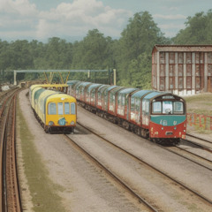 the cover art is trains - Your Stepdad