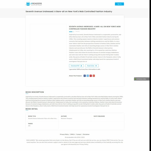 Stream .[PDF] Books Seventh Avenue Undressed A Bareall on New York's