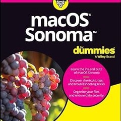 PDF macOS Sonoma For Dummies BY Guy Hart-Davis (Author)