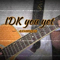 Alexander 23 - IDK You Yet (Nickz Cover)