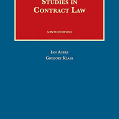 Get PDF 📪 Studies in Contract Law (University Casebook Series) by  Ian Ayres &  Greg
