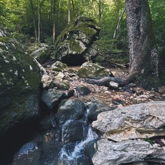 Small Waterfall Hidden in the Rocks