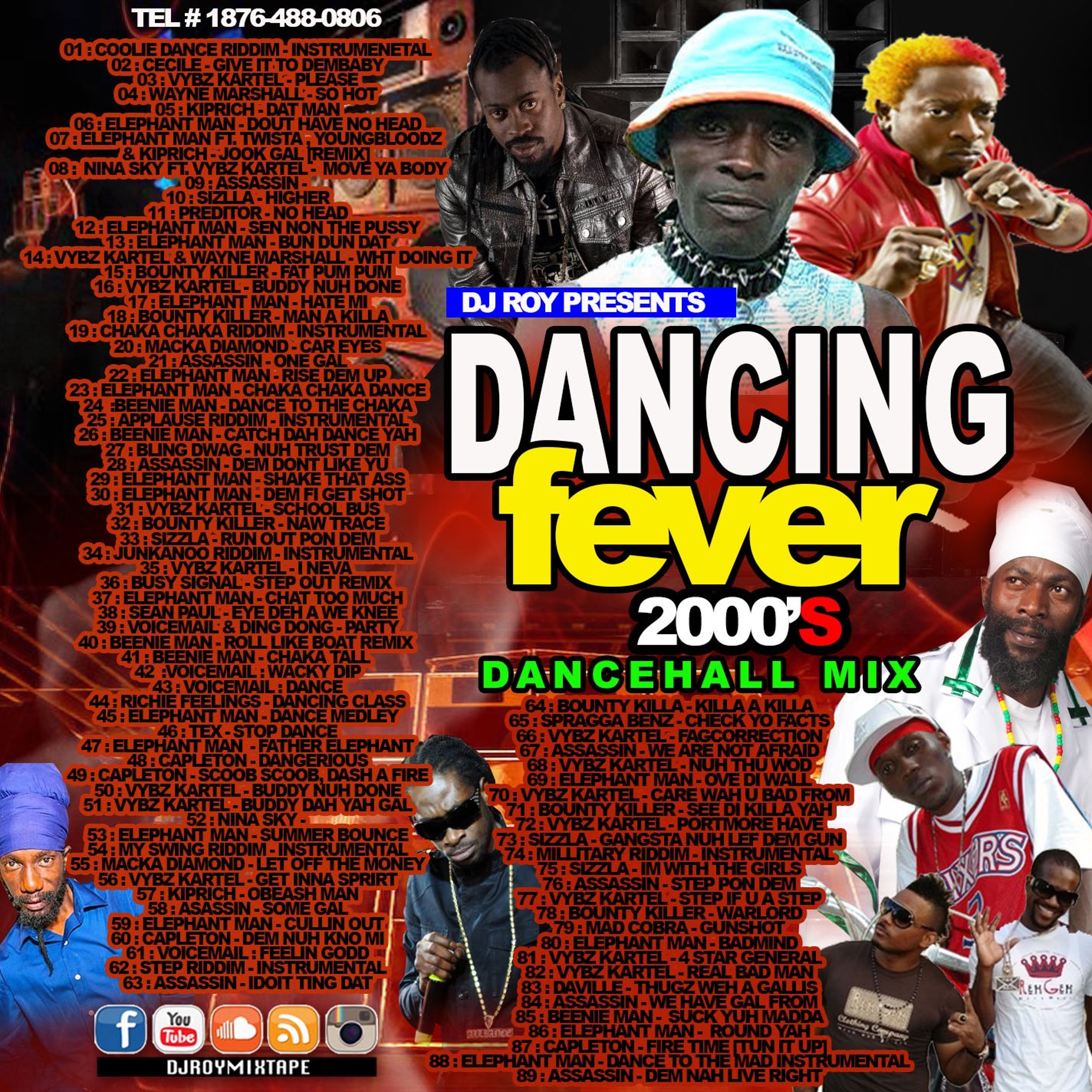 DJ ROY PRESENTS DANCING FEVER 2000 DANCEHALL MIX [retro]