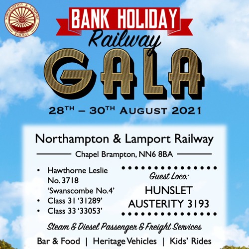 Northampton and Lamport Railway Family Gala Advert