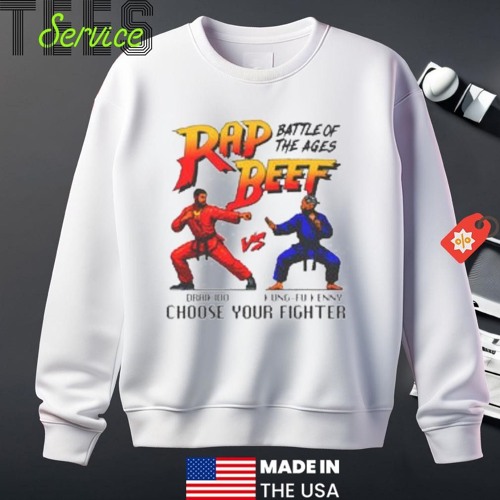 Rap Beef Battle of the Ages Drakido Kung Fu Kenny 2D Pixel shirt
