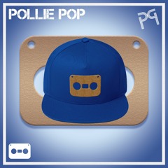 Pollie Pop Polo  Blue Hat Old Gold Tape