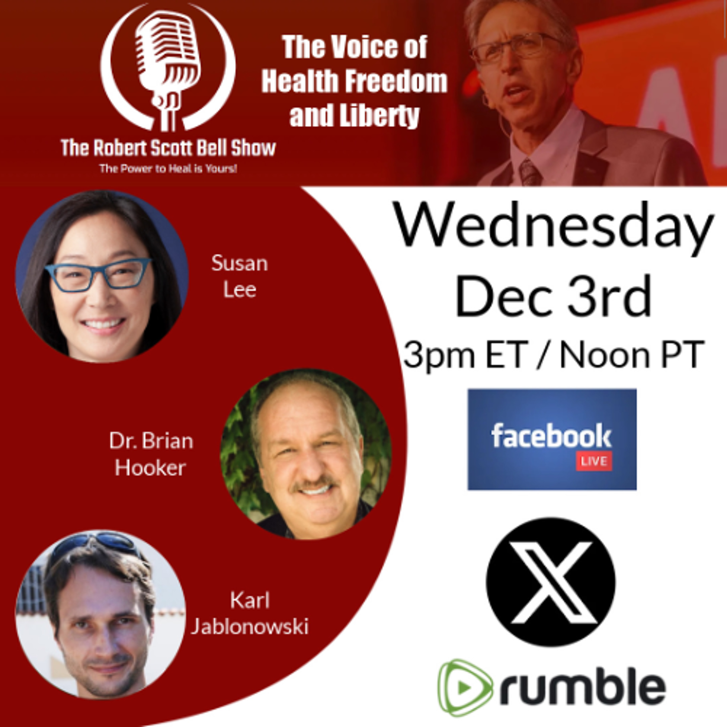 WHO Gates Digital Blueprint, Susan Lee, BioGeometry, Home Harmonization, Brian Hooker, Karl Jablonowski - The RSB Show 12-3-25