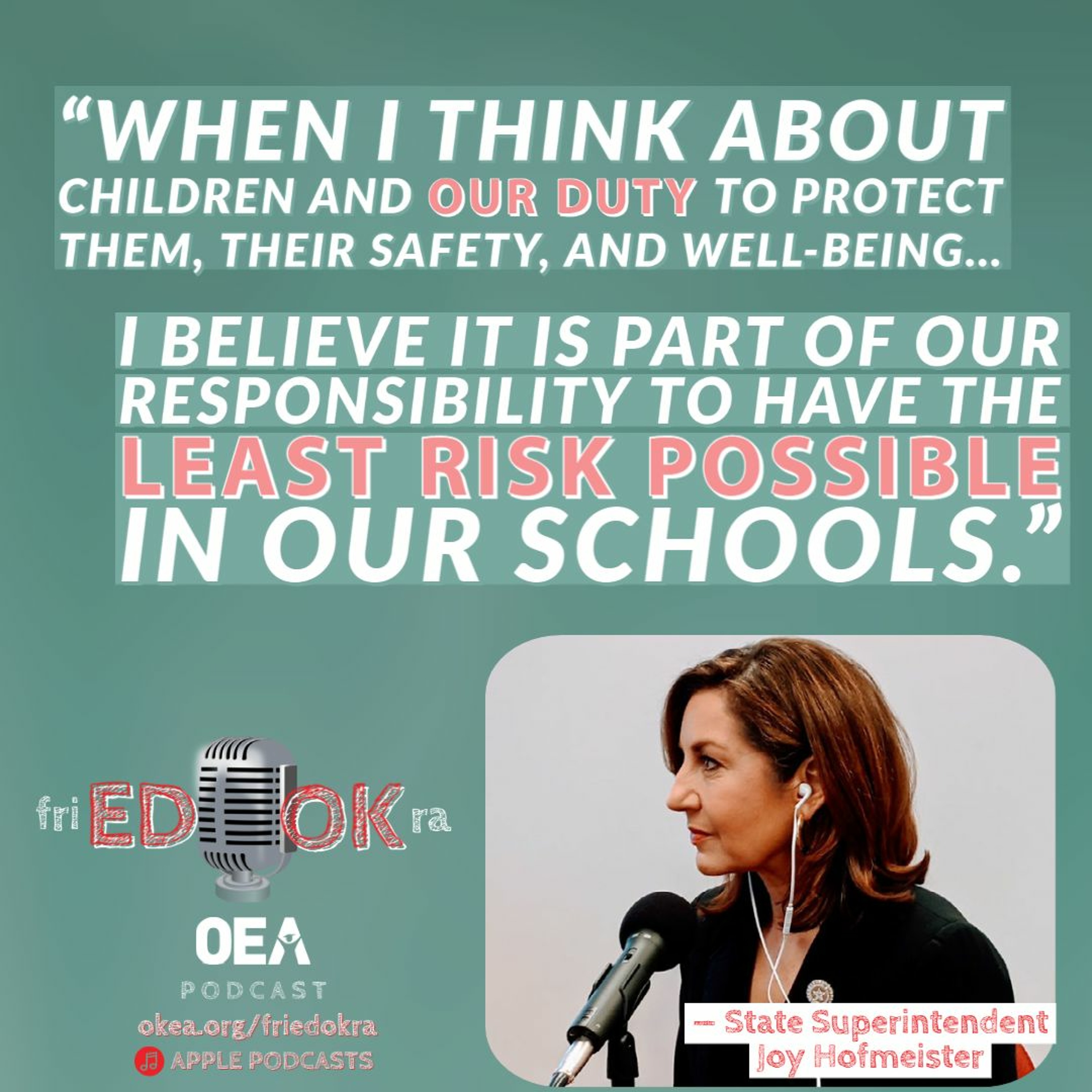 Episode 69 -- State Superintendent Joy Hofmeister episode artwork