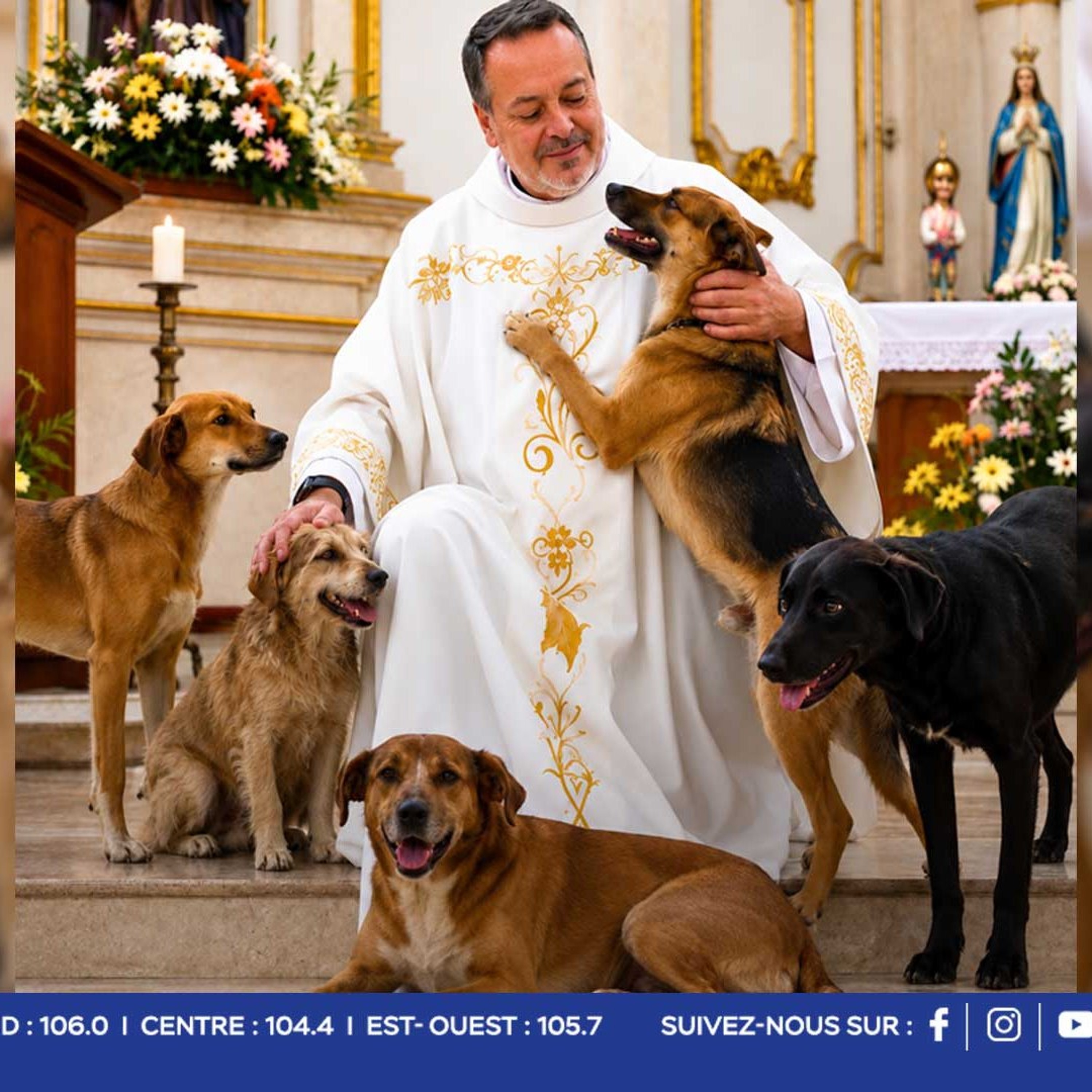 Saint-François d’Assise : le père João Paulo Gomez, célèbre « prêtre des chiens errants », attendu à Maurice