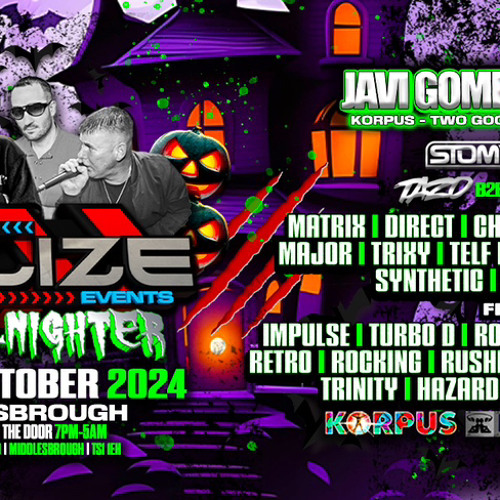 INITIALIZE - HALLOWEEN ALL-NIGHTER - 26-10-24 - DJ TRIXY - MC’s TECHNO T - JET.