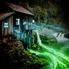 Sippin' from the river by the biolab