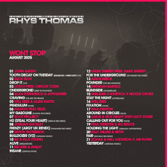 Rhys Thomas - Won't Stop (August 2025)