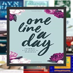(PDF) One Line A Day Journal: Five Years of Memories, 6x9 Diary, Dated and Lined Book, Floral b