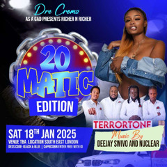 20 MATIC LIVE AUDIO | DANCEHALL MIX 2025 (SQUASH MASICKA KRAFF ALKALINE DEXTA DAPS) | 18/25 @TERRORTONESOUND