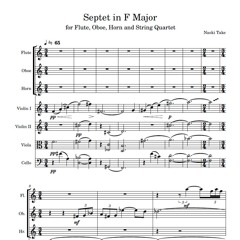 Septet in F Major (for Flute, Oboe, Horn and String Quartet)