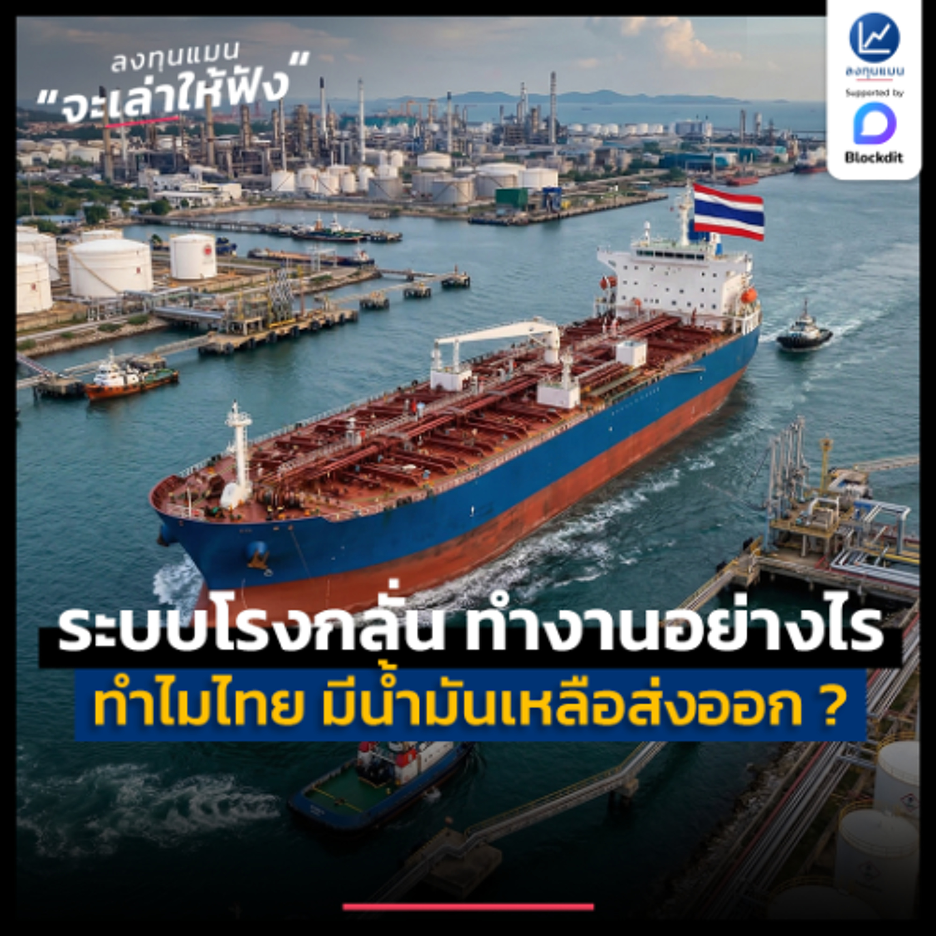 ระบบโรงกลั่น ทำงานอย่างไร ทำไมไทย ถึงมีน้ำมันเหลือส่งออก | ลงทุนแมนจะเล่าให้ฟัง