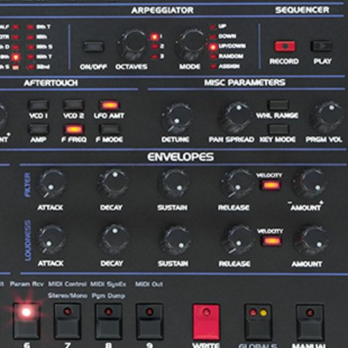 Sequential OB-6 Filter with Vintage Knob