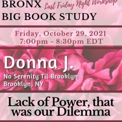 Donna J 10 - 29 - 21 Friday Night Workshop Series