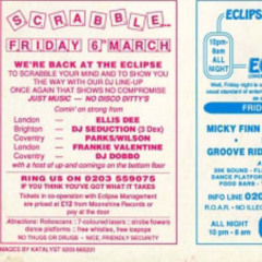 Frankie Valentine - Live @ Scrabble at The Eclipse - 6th March 1992 - Side A