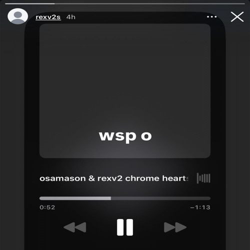 osamason + rexv2 ⇀ chrome hearts (prod. rexv2) [snippet]